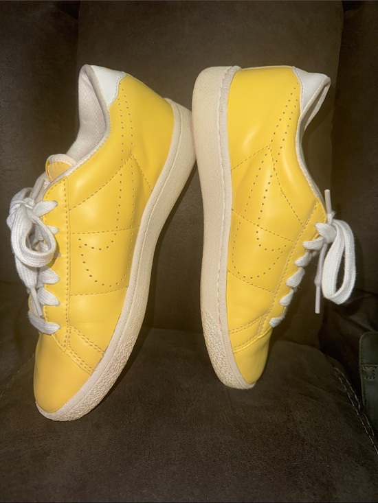 Nike Shoes - Nike Vintage Wimbledon Yellow Sneakers with White Laces
